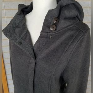 Grey Alpine design hoodie large